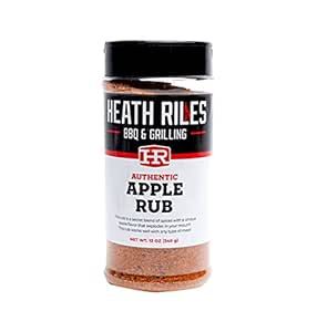 Heath Riles BBQ Apple Rub Seasoning, Champion Pitmaster Recipe, Shaker Spice Mix, 12 oz.