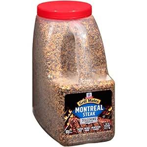 McCormick Grill Mates Montreal Steak Seasoning, 7 lb - One 7 Pound Container Montreal Steak Rub Seasoning, Ideal for Steaks, Ribs, Burgers and Vegetables for a Zesty Flavor